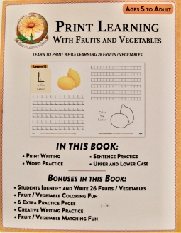 Print Learning With Fruits and Vegetables